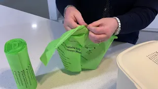 How to open a compostable bag