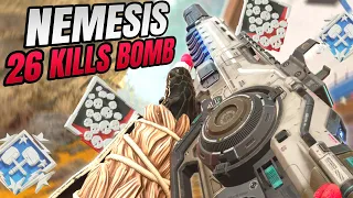 INSANE NEMESIS 26 KILLS & 5000 DAMAGE IN EPIC GAME (Apex Legends Gameplay Season 16)