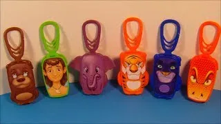 2013 DISNEY'S JUNGLE BOOK SET OF 6 BURGER KING MOVIE COLLECTION  TOYS VIDEO REVIEW