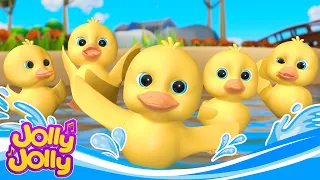 Five Little Ducks | Children's Songs and Nursery Rhymes - Jolly Jolly