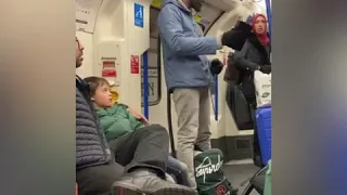 Antisemitic abuse on the London subway