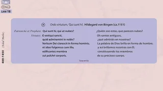 LAM 18 Ordo virtutum, Hildegard von Bingen, Edad Media