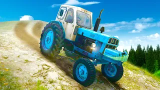 КУПИЛ ДЕДУ НОВЫЙ ТРАКТОР и...  РП SpinTires Mud Runner + РУЛЬ