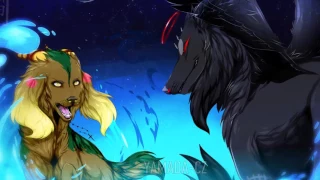 Anime wolves - crying like wolves