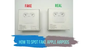 Fake VS Real Airpods Pro- How to spot the Differences