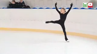 Veronika ZHILINA - Elements (StSeq & Spins), Novice Moscow Championship (02/2019)