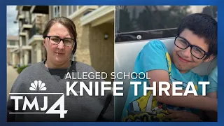 Burlington mother reacts to student allegedly pulling a knife out on her son at school