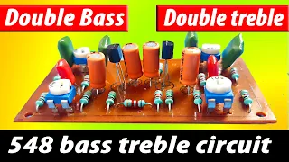 transistor bass treble circuit । 548 bass treble circuit । 2channel bass treble circuit । bt circuit