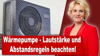 Wärmepumpe - Lautstärke (Lärm) und Abstandsregeln beachten! | Rechtsanwältin Nicole Mutschke