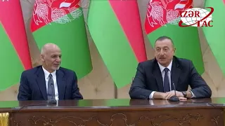 Президенты Азербайджана и Афганистана выступили с заявлениями для печати
