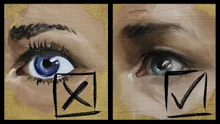 DOS and DON'TS of Painting EYES - Oil Painting Tutorial for Beginners