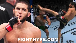 FIGHTERS & CELEBS REACT TO ISLAM MAKHACHEV KNOCKING OUT ALEX VOLKANOVSKI IN REMATCH | UFC 294