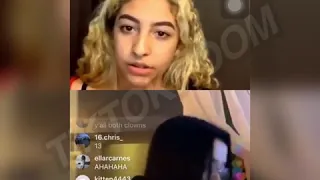 Danielle cohn went live with the girl ethan made a tiktok with