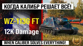 Best replay of the week WZ-113G FT on 12k Damage | Review of WZ-113G FT tank destroyer of China