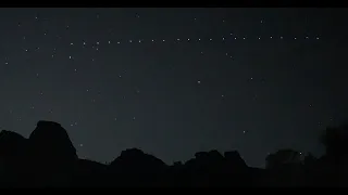 Starlink Satellites in the Night Sky