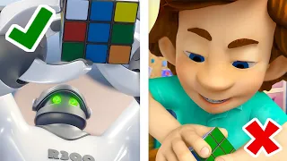 Robot vs Tom Thomas: Rubix Cube CHAMPION! | The Fixies