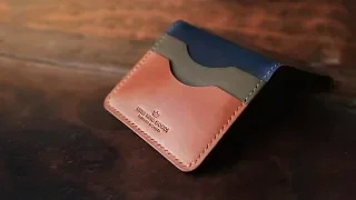 Making a LUXURY wallet from one of the MOST EXPENSIVE LEATHERS