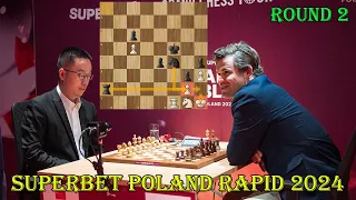 NICE TATICAL!! Wei Yi vs Magnus Carlsen || Superbet Poland Rapid 2024 - R2