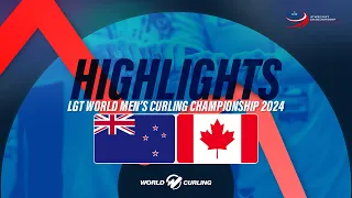 New Zealand  v Canada - LGT World Men's Curling Championship 2024 - Highlights