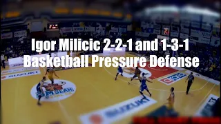 Igor Milicic 2-2-1 and 1-3-1 Basketball Pressure Defense