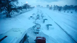 Apocalypse in Russia! The capital is paralyzed after a snow storm, Moscow!