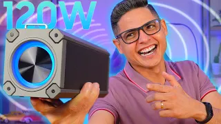 Essa BlitzWolf BW-WA3 PRO tem 120W de POTÊNCIA? 😳 Caixa de SOM BLUETOOTH! Unboxing e Impressões