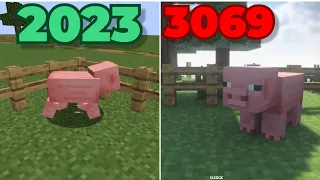 minecraft physics in 2023 vs 3069 compilation
