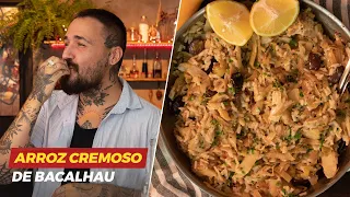 ARROZ CREMOSO DE BACALHAU | Natal Bistek | Léo Abreu