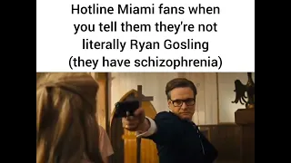 Kingsman Church Scene but it's a Hotline Miami Meme