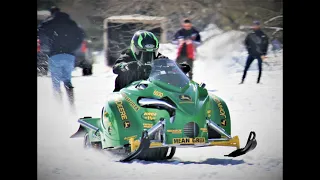 kelly Shilts on the Hypersports Nitro Methane Snow Outlaw.