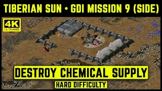 C&C TIBERIAN SUN - GDI MISSION 9 (SIDE) - DESTROY CHEMICAL SUPPLY - HARD - 4K