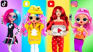 10 ідей щодо ляльок Барбі та ЛОЛ в стилі соціальних мереж