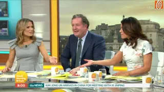 Piers Morgan and Susanna Reid talk balls