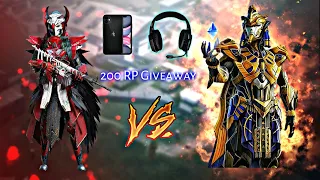 PHARAOH MAXED VS BLOODRAVEN X SUIT AND THIS HAPPEN || 200 ROYAL PASS GIVE AWAY 1 PHONE 5 HEADPHONE