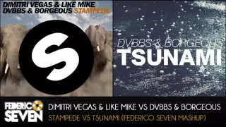 Dimitri Vegas & Like Mike vs DVBBS & Borgeous - STAMPEDE vs TSUNAMI (Federico Seven Mashup)