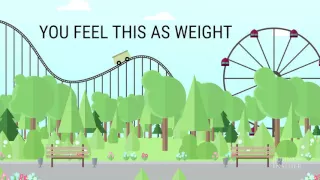 Here's why you feel that sinking feeling on roller coasters