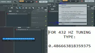 FL Studio 20 - How to tune to 432 HZ