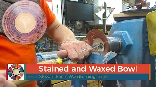 Woodturning - Stained and Waxed Bowl
