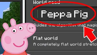Minecraft : Whats On The PEPPA PIG SEED?  (Ps5/XboxSeriesS/PS4/XboxOne/PE/MCPE)