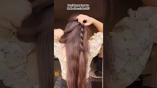 Don't know how to make French Braid? here is a hack #hairstyle #frenchbraid #shorts #youtubeshorts