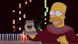 The Simpsons We do Los Magios Piano Cover Midi tutorial Sheet app  Karaoke