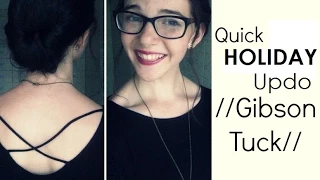 Quick Holiday Updo // Gibson Tuck //