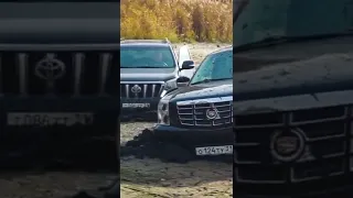 #CADILLAC ESCALADE vs Toyota PRADO  😄👀 #shorts #suv #cadillac #toyotavs  #offroad #suvoffroad