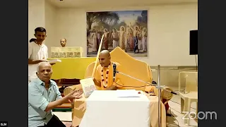 Srimad Bhagavatam class by HH Bhakti Brhat Bhagavata Swami Maharaj @ ISKCON Seshadripuram