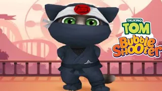 Talking Tom Bubble Shooter Ninja Tom unlocked  GAMEPLAY