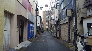 Tokyo Early Morning Walk through Musashikoganei Narrow Alleyways - 4K Japan