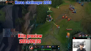 Kiin proview 2023/09/20 rumble quinn aatrox Korea challenger | Kiin 第一视角