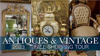 Decorate a French Chateau! Elegant Vintage/Antique Shop Walking Tour - Hunt & Gather FALL Decor 2023