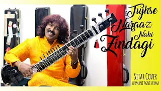 Tujhse Naraaz Nahi Zindagi | Sitar Cover Surmani Agni Verma