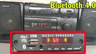 Upgrade Sony CFS-1037k Cassette with Bluetooth Adapter 4.0 | Restoration TV